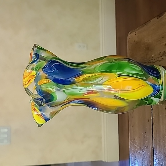 Colorful glass vase - Picture 2 of 7